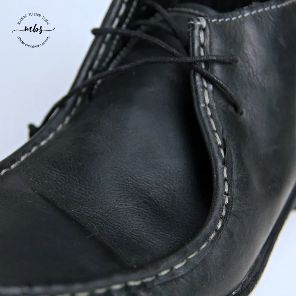 Steve Madden Handler Wallabee Boots‎ Black Men 8